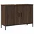 Produktbild 2 för Tvättställsskåp brun ek 80x30x60 cm konstruerat trä