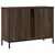 Produktbild 8 för Tvättställsskåp brun ek 80x30x60 cm konstruerat trä