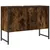 Produktbild 2 för Tvättställsskåp rökfärgad ek 80x33x60 cm konstruerat trä