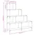 Produktbild 10 för Bokhylla 4 hyllplan sonoma-ek 139x33,5x149cm konstruerat trä
