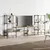 Produktbild 4 för Tv-bänk rökfärgad ek 206,5x28,5x95 cm konstruerat trä