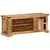 Produktbild 5 för Tv-bänk 110x35x45 cm massivt grovt mangoträ