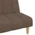 Produktbild 9 för Bäddsoffa 2-sits taupe tyg