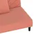 Produktbild 9 för Bäddsoffa 2-sits med två kuddar rosa sammet
