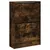 Produktbild 4 för Skoställ rökfärgad ek 60x21x87,5 cm konstruerat trä