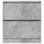 Produktbild 5 för Skoskåp betonggrå 80x21x87,5 cm konstruerat trä