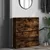 Produktbild 3 för Skohylla rökfärgad ek 80x21x87,5 cm konstruerat trä