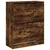 Produktbild 4 för Skoställ rökfärgad ek 80x34x96,5 cm konstruerat trä