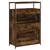 Produktbild 7 för Skohylla rökfärgad ek 75x34x112 cm konstruerat trä