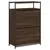 Produktbild 4 för Skoskåp brun ek 75x34x112 cm konstruerat trä