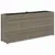 Produktbild 2 för Odlingslåda med 2 krukor grå 90x20x40 cm konstrotting