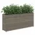 Produktbild 4 för Odlingslåda med 2 krukor grå 90x20x40 cm konstrotting