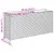 Produktbild 11 för Odlingslåda med 2 krukor grå 90x20x40 cm konstrotting