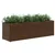 Produktbild 4 för Odlingslåda med 3 krukor brun 105x30x32 cm konstrotting