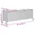 Produktbild 11 för Odlingslåda med hjul & 3 krukor brun 107x32x38 cm konstrotting