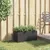 Produktbild 3 för Odlingslåda med 2 krukor svart 72x30x32 cm konstrotting