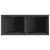 Produktbild 8 för Odlingslåda med 2 krukor svart 72x30x32 cm konstrotting