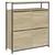 Produktbild 2 för Skoskåp med 4 flip-lådor sonoma-ek 100x34x112 cm