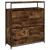 Produktbild 2 för Skoskåp med 4 flip-lådor rökfärgad ek 100x34x112 cm