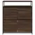 Produktbild 6 för Skoskåp med 4 flip-lådor brun ek 100x34x112 cm