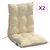 Produktbild 2 för Stolsdynor låga 2 st beige oxfordtyg
