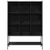 Produktbild 5 för Bokhylla svart 102x30x141,5 cm konstruerat trä
