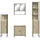 Badrumsmöbler set 4 delar sonoma-ek konstruerat trä