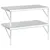 Produktbild 7 för Vägghyllor 2 st 75x40 cm silver rostfritt stål