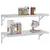 Produktbild 4 för Vägghyllor 2 st 75x30 cm silver rostfritt stål