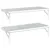 Produktbild 7 för Vägghyllor 2 st 75x30 cm silver rostfritt stål
