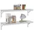 Produktbild 4 för Vägghyllor 2 st 75x23,5 cm silver rostfritt stål
