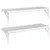 Produktbild 7 för Vägghyllor 2 st 75x23,5 cm silver rostfritt stål