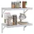Produktbild 4 för Vägghyllor 2 st 50x30 cm silver rostfritt stål