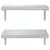 Produktbild 5 för Vägghyllor 2 st 50x30 cm silver rostfritt stål