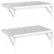 Produktbild 7 för Vägghyllor 2 st 50x30 cm silver rostfritt stål