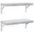 Produktbild 2 för Vägghyllor 2 st 50x23,5 cm silver rostfritt stål