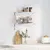 Produktbild 3 för Vägghyllor 2 st 50x23,5 cm silver rostfritt stål