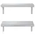 Produktbild 5 för Vägghyllor 2 st 50x23,5 cm silver rostfritt stål