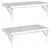 Produktbild 7 för Vägghyllor 2 st 50x23,5 cm silver rostfritt stål