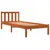 Produktbild 3 för Sängram vaxad brun 90x190 cm massiv furu