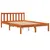 Produktbild 3 för Sängram vaxad brun 140x190 cm massiv furu