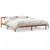 Produktbild 2 för Sängram vaxad brun 200x200 cm massiv furu
