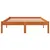 Produktbild 4 för Sängram vaxad brun 140x190 cm massiv furu
