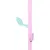Produktbild 7 för Klädhängare rosa 172 cm pulverlackerat järn