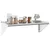 Produktbild 4 för Vägghylla 100x45x31 cm silver rostfritt stål