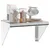 Produktbild 4 för Vägghylla 50x30x31 cm silver rostfritt stål