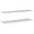 Produktbild 7 för Vägghyllor 2 st 100x30x3 cm silver rostfritt stål