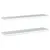 Produktbild 7 för Vägghyllor 2 st 100x23,5x3 cm silver rostfritt stål