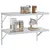 Produktbild 4 för Vägghyllor 2 st 75x40x3 cm silver rostfritt stål