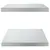 Produktbild 6 för Vägghyllor 2 st 75x40x3 cm silver rostfritt stål
